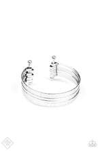 Load image into Gallery viewer, Bauble-Headed Silver Cuff Bracelet Paparazzi Accessories