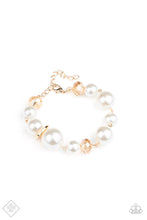 Load image into Gallery viewer, Glamour Gamble Gold Pearl Bracelet Paparazzi Accessories