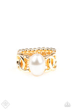 Load image into Gallery viewer, Glamified Glam Gold Ring Paparazzi Accessories