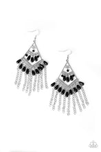 Load image into Gallery viewer, Trending Transcendence Black Earring Paparazzi Accessories