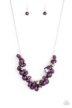 Load image into Gallery viewer, Battle of the Bombshells - Purple Pearl Necklace Paparazzi Accessories