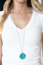 Load image into Gallery viewer, Sahara Equinox - Blue Stone Necklace Paparazzi Accessories