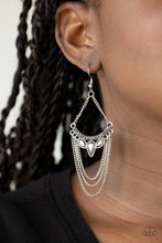 Load image into Gallery viewer, Burst Into TIERS - Silver Earrings Paparazzi Accessories