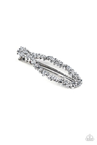 Barrette,rhinestones,silver,Hair We Go Silver Hair Accessory