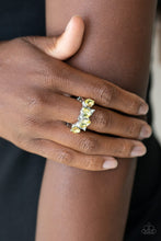 Load image into Gallery viewer, Majestically Modern - Yellow Ring Paparazzi Accessories