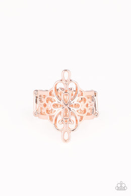 Walk The VINE - Rose Gold Ring Paparazzi Accessories