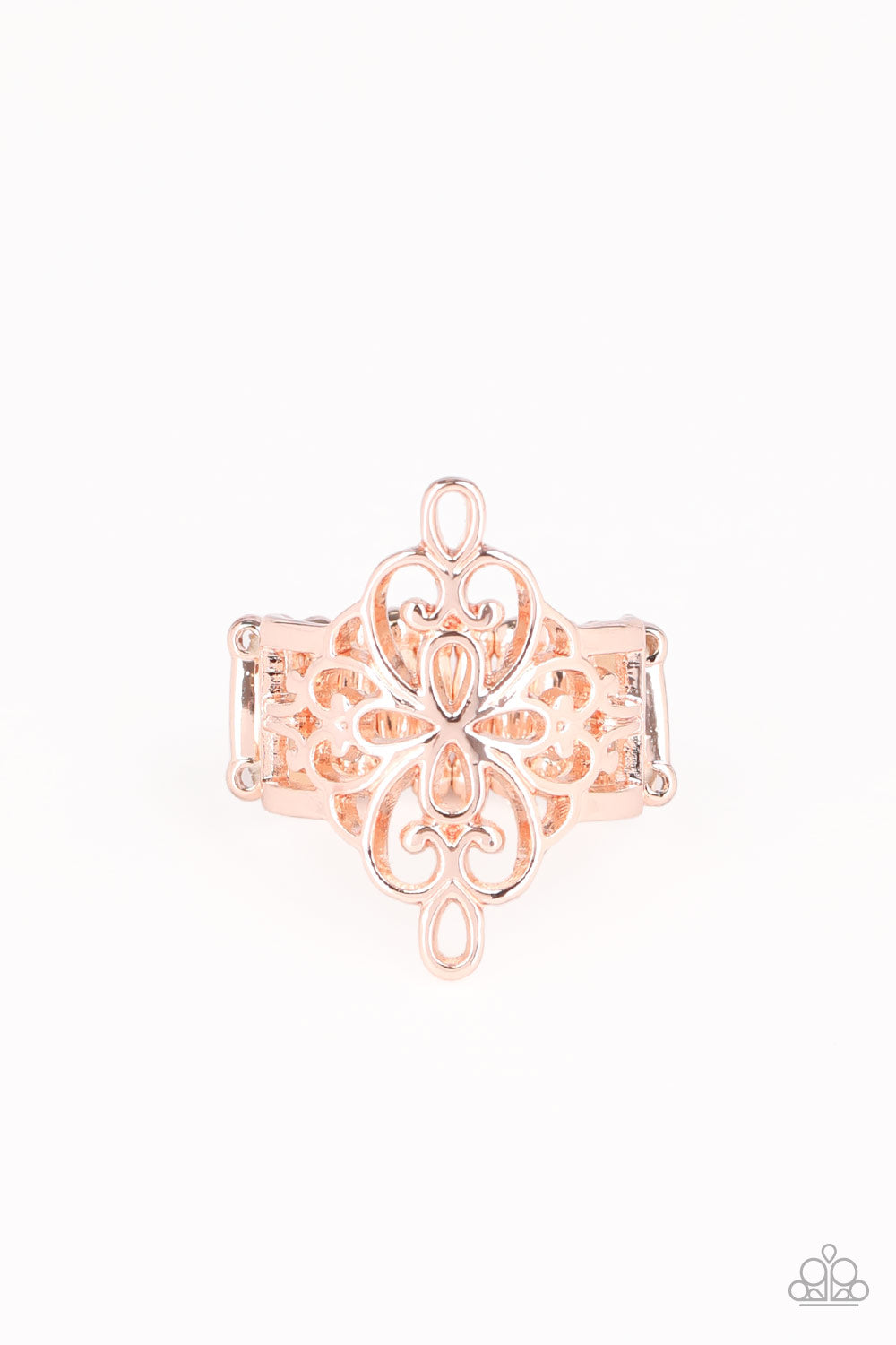 Walk The VINE - Rose Gold Ring Paparazzi Accessories