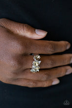 Load image into Gallery viewer, Majestically Modern - Brown Rhinestone Ring Paparazzi Accessories