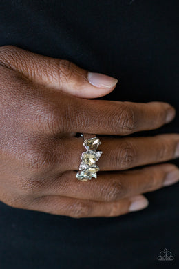 Majestically Modern - Brown Rhinestone Ring Paparazzi Accessories
