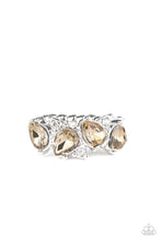 Load image into Gallery viewer, Majestically Modern - Brown Rhinestone Ring Paparazzi Accessories