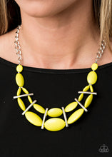 Load image into Gallery viewer, Law Of The Jungle Yellow Necklace Paparazzi Accessories