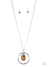 Load image into Gallery viewer, Zion Zen - Brown Tiger&#39;s Eye Necklace Paparazzi Accessories