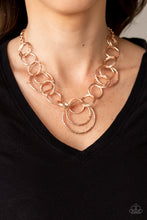 Load image into Gallery viewer, Ringing Relic - Rose Gold Necklace Paparazzi Accessories