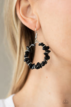 Load image into Gallery viewer, Going for Grounded - Black Stone Earrings Paparazzi Accessories