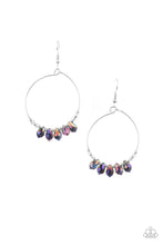 Load image into Gallery viewer, Holographic Hoops - Purple Paparazzi Accessories