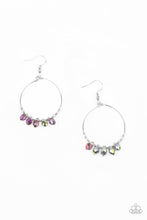 Load image into Gallery viewer, Holographic Hoops - Multi Earrings Paparazzi Accessories