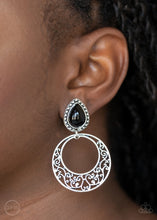 Load image into Gallery viewer, Exotic Escape - Black Clip-On Earring Paparazzi Accessories