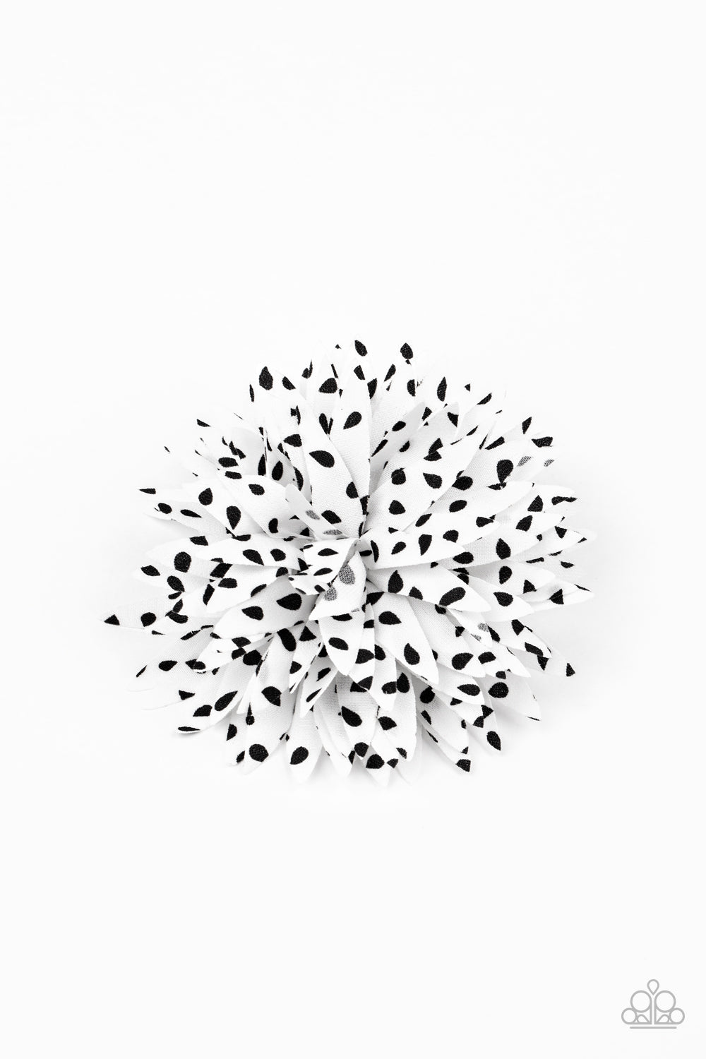 Polka Panache White Hair Clip Paparazzi Accessories