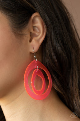 Show Your True NEONS - Pink Earrings Paparazzi Accessories