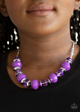 Hollywood Gossip - Purple Necklace Paparazzi Accessories
