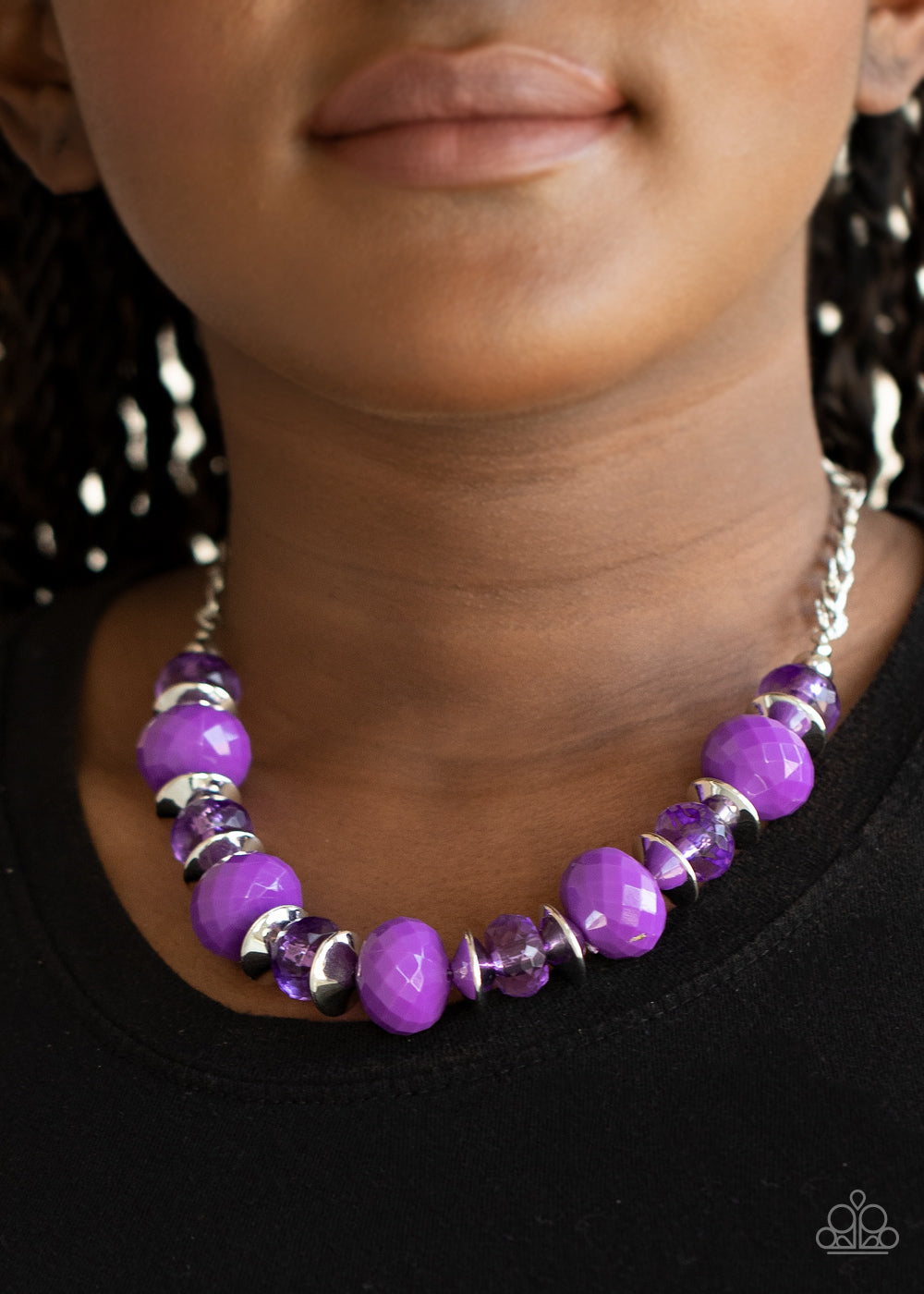 Hollywood Gossip - Purple Necklace Paparazzi Accessories
