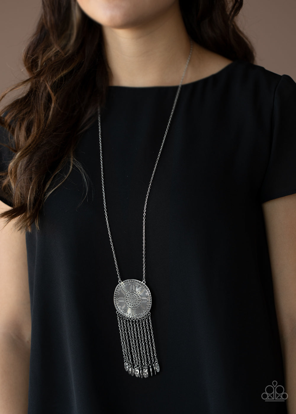 Natures Melody - Silver Necklace Paparazzi Accessories