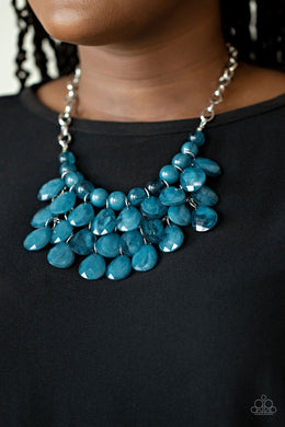 Sorry To Burst Your Bubble - Blue Necklace Paparazzi Accessories