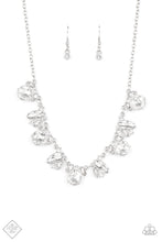 Load image into Gallery viewer, Bling To Attention White Rhinestone Necklace Paparazzi Accessories
