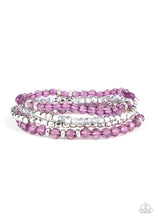 Load image into Gallery viewer, Crystal Crush - Purple Stretchy Bracelet Paparazzi Accessories