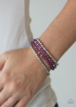 Load image into Gallery viewer, Crystal Crush - Purple Stretchy Bracelet Paparazzi Accessories