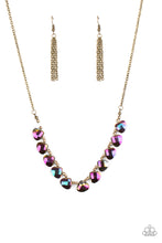 Load image into Gallery viewer, Catch a Fallen Star - Brass Necklace Paparazzi Accessories