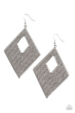 Load image into Gallery viewer, Woven Wanderer - Silver Earrings Paparazzi Accessories