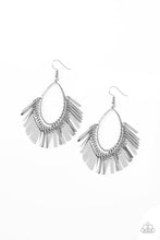 Load image into Gallery viewer, Fine-Tuned Machine - Silver Earrings Paparazzi Accessories