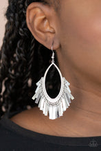 Load image into Gallery viewer, Fine-Tuned Machine - Silver Earrings Paparazzi Accessories