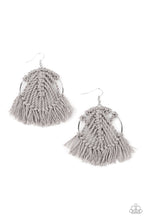 Load image into Gallery viewer, All About Macrame Silver Earring Paparazzi Accessories