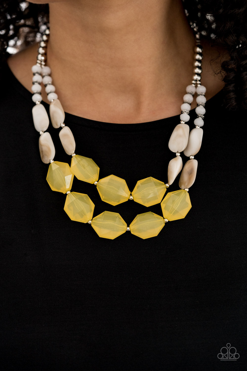 Seacoast Sunset Yellow Necklace Paparazzi Accessories
