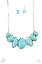 Load image into Gallery viewer, Primitive Blue Stone Necklace Paparazzi Accessories