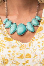 Load image into Gallery viewer, Primitive Blue Stone Necklace Paparazzi Accessories