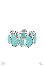 Load image into Gallery viewer, Feel At homestead Blue Stone Stretchy Bracelet Paparazzi Accessories