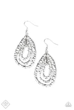 Load image into Gallery viewer, Metallic Meltdown Silver Earrings Paparazzi Accessories