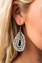 Load image into Gallery viewer, Metallic Meltdown Silver Earrings Paparazzi Accessories