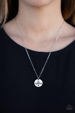 All American, All The Time Blue Necklace Paparazzi Accessories