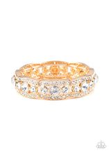 Load image into Gallery viewer, Easy On The ICE - Gold Bracelet Paparazzi Accessories
