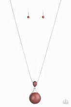 Load image into Gallery viewer, Desert Pools Brown Stone Necklace Paparazzi Accessories