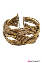 Load image into Gallery viewer, Shooting Stars Brass Seed Bead Cuff Paparazzi Accessories