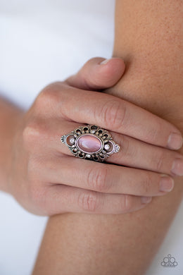 Elegantly Enchanted - Pink Ring Paparazzi Accessories