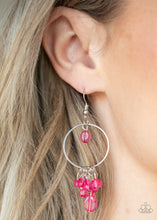 Load image into Gallery viewer, Where The Sky Touches The Sea - Pink Earring Paparazzi Accessories