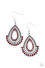 Load image into Gallery viewer, Castle Collection Red Earrings Paparazzi Accessories