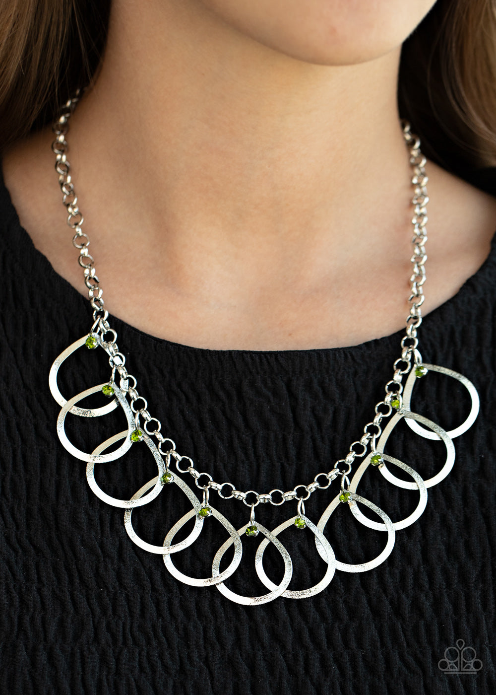Drop By Drop - Green Necklace Paparazzi Accessories