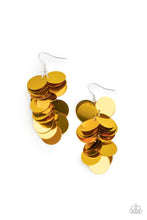 Load image into Gallery viewer, Now You SEQUIN It - Gold Earring Paparazzi Accessories